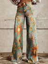 Ingrid | Vintage vida blommiga byxor